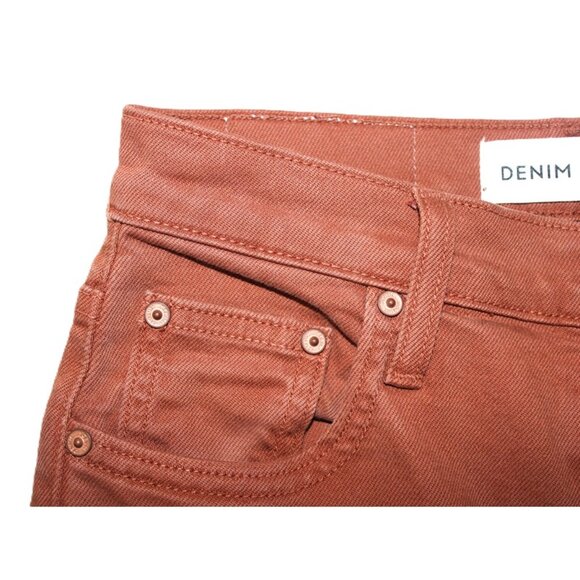 ARITZIA Denim Forum The Yoko High Rise Slim Jean in Terracotta - W24/L28 - Picture 6 of 13